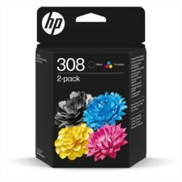 HP 308 Combo Pack Cartucce Originali-nero, Tricromia