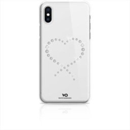 WHITE DIAMOND 1370ety5 Cover Swarovsky iPhone XS/iphone X-trasparente