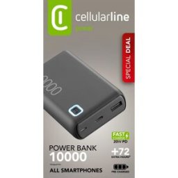 Cellular Line Power Bank Essence Turbo 10000-nero