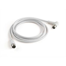 Meliconi Cavo Antenna Con Plug 90 Gradi 2 Mt Ant2m90-bianco
