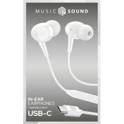 MUSIC SOUND Auricolari Usb-c A Capsula-white