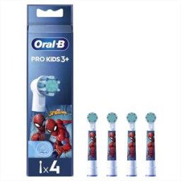 Oral-B Testine Ricambio Pw Refill Eb10s Spiderman 4ct 12p-bianco