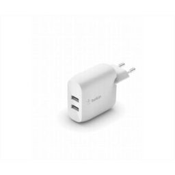 Belkin Caricabatterie 2 Porte Usb-a 12w-bianco