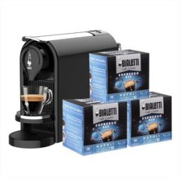 Bialetti Macchina Da Caffè Bundle Gioia Plus Nero+48caps-nero