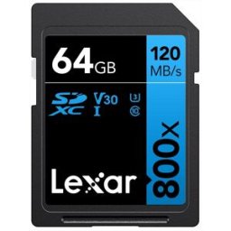 Lexar Sd Card Sdxc 800x Pro 64gb-nero