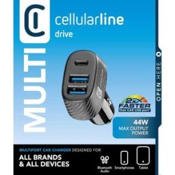 Cellular Line Car Multipower Trio-black