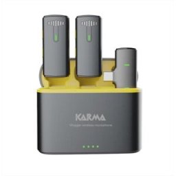 KARMA Doppio Radiomicrofono Vlogger Plus-nero E Giallo