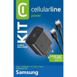 Cellular Line Super Fast Charger Kit Pd 45w-black