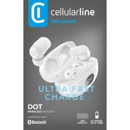 Cellular Line Auricolare Bluetooth Btdottwsw-bianco