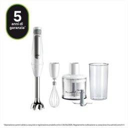Braun Frullatore A Immersione Minipimer Mq7035iwh-bianco