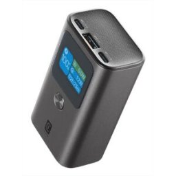 Cellular Line Power Bank 10000mah 30w Display Lcd Pbultron10000d-nero