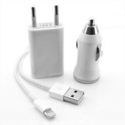 PHONIX Chargers Kit 3in1 Per Apple Lightning-bianco