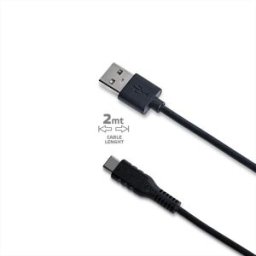 CELLY Usb Type C Cable 2 Meter-nero/plastica