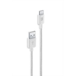 Cellular Line Cavo Telato 150 Cm Usb To Usb-c-white