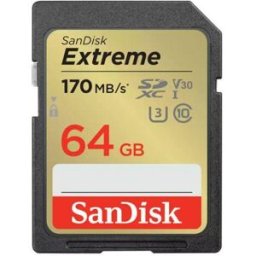 SanDisk Sd Extreme V30 U3 64gb-nero/oro