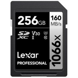 Lexar 256gb Pro 1066x Sdxc Uhs-i V30-black