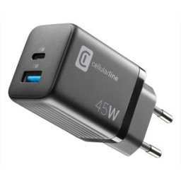 Cellular Line Carica Batterie Achusbgan2pd45wk-nero