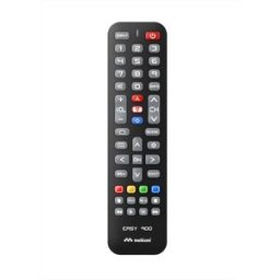 Meliconi Telecomando Di Ricambio Easy 900 Per Tv Hisense-calotta Nera, Tastiera Grigia