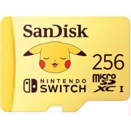 SanDisk Micro Sd Per Nintendo Switch Pokemon Pikachu 256gb-giallo
