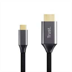 Trust Calyx Usb-c To Hdmi Cable-black/grey