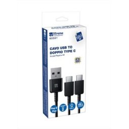 Xtreme Cavo Usb To Doppio Type C-nero