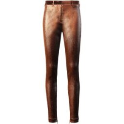 Roberto Cavalli Pantaloni Elasticizzati In Lurex - Female Abbigliamento Rosso Scuro 42
