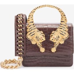 Roberto Cavalli Medium Roar Bag - Female Borse A Spalla Marrone Scuro UNICA