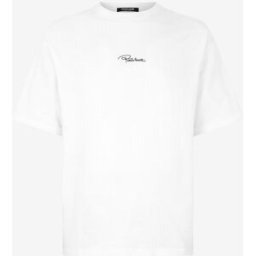 Roberto Cavalli T-shirt In Cotone Con Logo Ricamato - Male T-shirt E Polo Bianco M