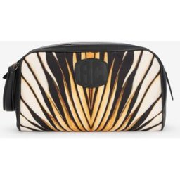 Roberto Cavalli Nécessaire Con Stampa Ray Of Gold - Male Borse E Accessori Oro UNICA