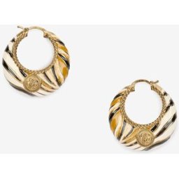 Roberto Cavalli Orecchini A Cerchio Con Motivo Ray Of Gold - Female Bijoux Oro UNICA