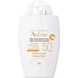AVENE (Pierre Fabre It. SpA) Avene Solare Fluido Minerale SPF50+- Fluido viso con protezione solare molto alta - 40 ml