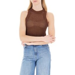 VICOLO Canotta Halter TABACCO M