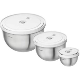 Zwilling piccoli elettrodomestici Set di ciotole sottovuoto S/M/L / 6-pz. acciaio - ZWILLING