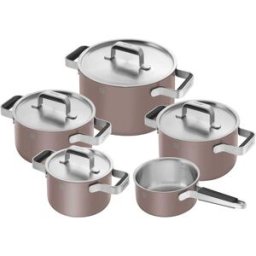 Set di 5 pentole e padelle rosa, acciaio inossidabile PURE - ZWILLING