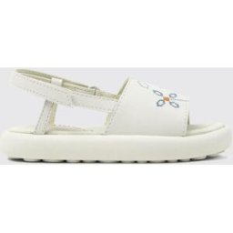 Camper Sandalo Twins in pelle con stampa floreale Bianco Taglia 25