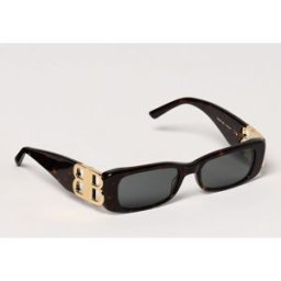 Balenciaga Occhiali da sole BB in acetato Marrone Taglia 51