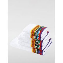 D&G Set 5 asciugamani Dolce & Gabbana in spugna di cotone Bianco Taglia OS