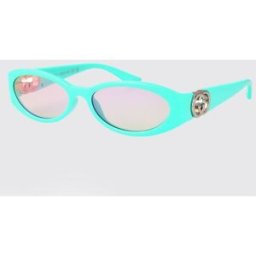 Gucci Occhiali da sole GG in acetato Blue Taglia 54
