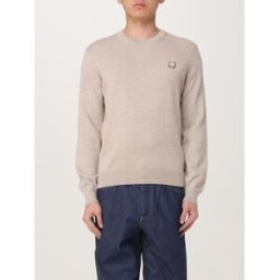 Maison Kitsuné Pullover in cotone Grigio Taglia L