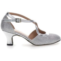 Scarpe da Ballo Argento con Tomaia Glitterata Made in Italy THE FIRST DANCE 5555 37
