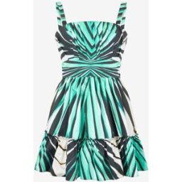 Roberto Cavalli Abito Mini Stampa Ray Of Sea - Female Abiti Azzurro 40