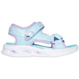 Sandali Azzurri Open Toe con Velcro Skechers Kids' S Lights: Sola Glow 32