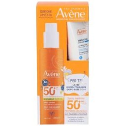 AVENE (Pierre Fabre It. SpA) Avene Spray Corpo Bambini SPF 50+ Protezione Solare Molto Alta 200 ml + Latte Doposole Ristrutturante 50 ml