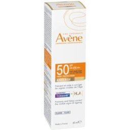 AVENE (Pierre Fabre It. SpA) Avene Solare Fluido Anti Eta' SPF50 - Fluido solare viso anti rughe - 40 ml