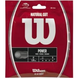 Wilson Natural Gut 17 Tennis String – Set WHITE