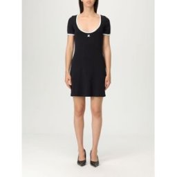 Courrèges Abito mini in cotone Nero Taglia M