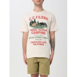 Filson T-shirt in cotone con stampa logo Blue Taglia S