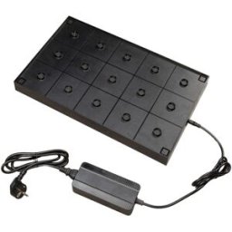 Konstsmide Stazione di ricarica per lampade da tavolo 15 posizioni ; 47x29x4 cm (LxLxH); nero