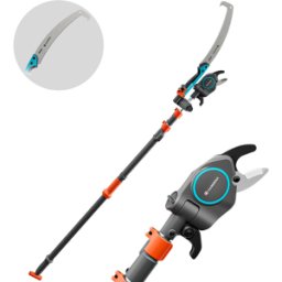 Gardena StarCut Pro L - Forbicione troncarami su asta telescopica 175-400cm + Segaccio con lama da 34 cm - Ø32mm