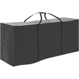 Outsunny Borsa Portaoggetti da 720L con 2 Cerniere e Maniglie, in Tessuto Oxford 600D, 175x55x75 cm, Nero Aosom Italy